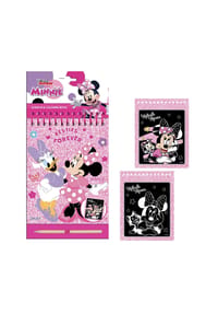 Disney - Disney Minnie Mouse Kreativset Scratch Book Kratzbilder & Zeichenspaß - Rosa 14x20,5x1 cm