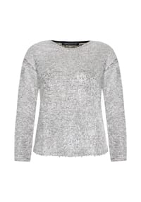 BETTY BARCLAY - Sweatshirt mit Kordelzug - Cream/Khaki