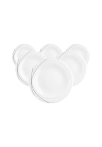 Seltmann Weiden Frühstücksteller Trio Highline ø 23 cm 6er Set weiß-grau - TRIO - weiß-grau
