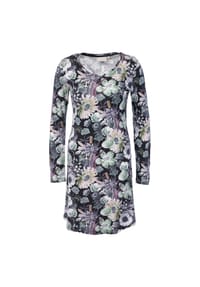 ESSENZA - Sleepshirt Elm Violesta, Langarm, für Damen - 100 ANTHRAZIT