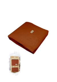 bistyle® - Musselin Baby-Decke, extra dick, extra groß 120x120cm, GOTS zertifiziert, Bio Baumwolle - Anthrazit
