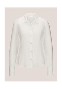 MADELEINE - Elegante Viskosebluse mit Hemdkragen - kristallblau