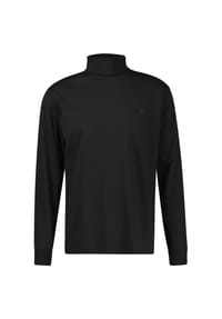 LERROS - Legeres T-Shirt mit Rollkragen aus reiner Baumwolle - BASIL GREEN