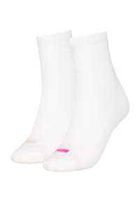 PUMA® - Socken, 2er-Pack, Logo-Stickerei, für Damen - 001 WHITE / BLACK