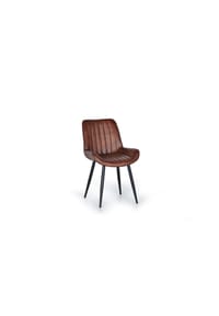 GINER & COLOMER - Ledersessel 53 cm, Vintage-Industriestil - 87 x 53 x 63 cm - Braun