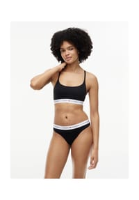 TOMMY HILFIGER - Tanga Signature Micro, Logo-Bund, für Damen - BDS BLACK