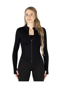 CIRCLE FIVE - Damen Shaping Zipper Jacke Trainingsjacke - Anthrazit