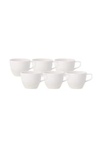 Villeroy & Boch Kaffeetassen Artesano Original 250 ml 6er Set weiß - ARTESANO - weiß
