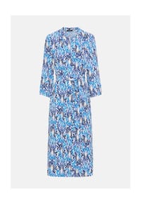 olsen - Kleid mit Allover-Dessin - Bay Blue