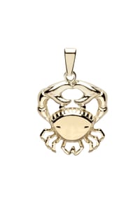OSTSEE-SCHMUCK® - Anhänger , Tierkreiszeichen Krebs , Gold 333/000 - gold