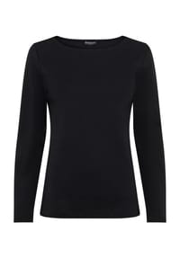 MANGUUN collection - Langarmshirt, Baumwolle, für Damen - 1 BLACK