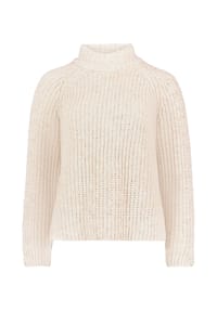CARTOON - Strickpullover mit Stehkragen - Cream/Green