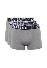 CHIEMSEE - Herren Boxershorts, 3er Pack - Shorts, Logobund, einfarbig - Dunkelblau