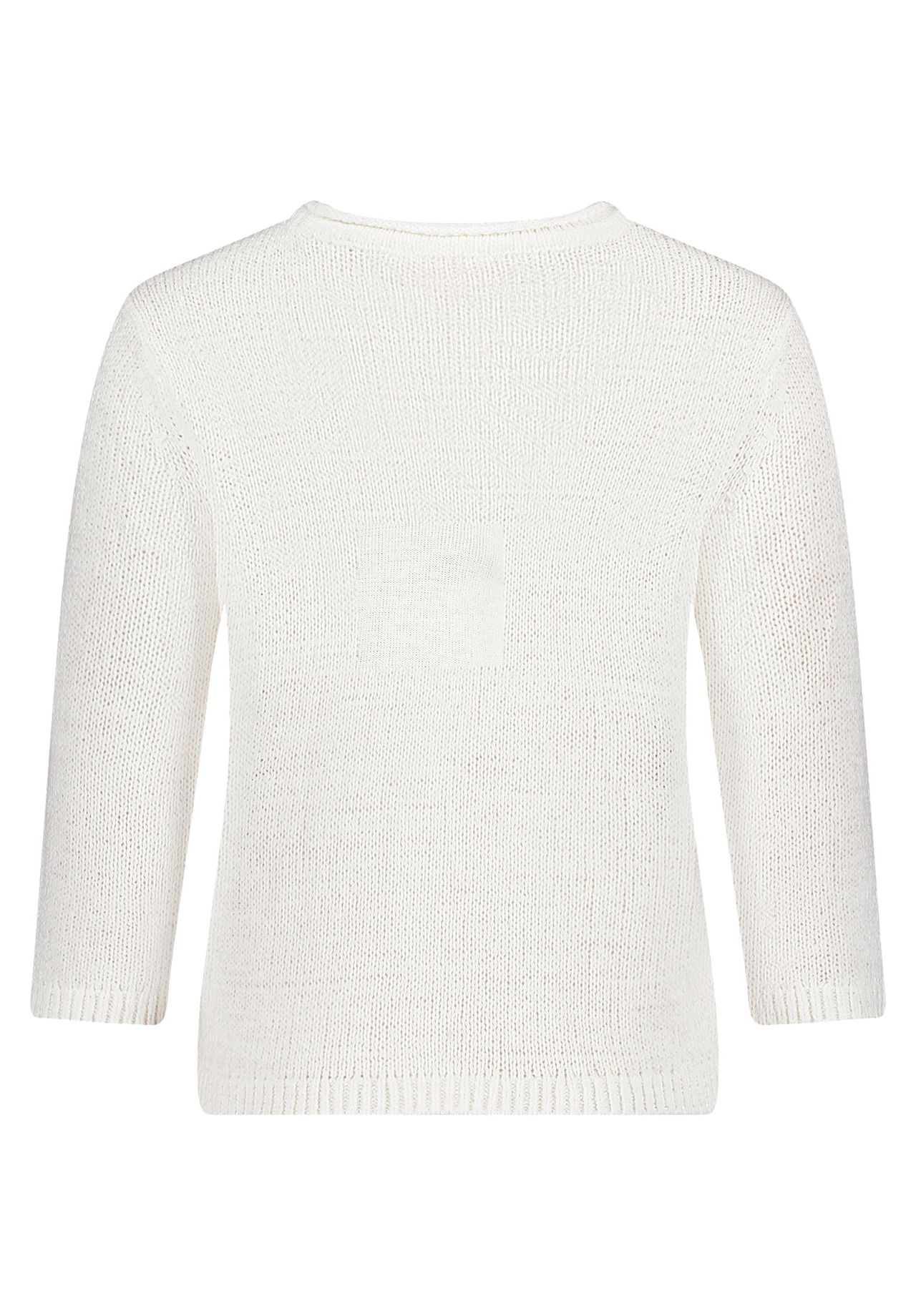 Betty Barclay Strickpullover Mit 3/4 Arm, Weiß, 42