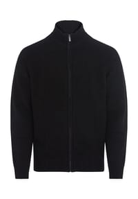 GALERIA - Strickjacke, Stehkragen, für Herren - 6 BLACK