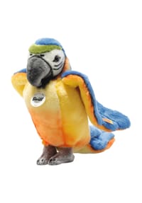 Steiff - Kuscheltier "Lori Papagei", 26cm - GELB/BLAU
