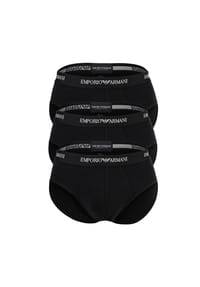 EMPORIO ARMANI - Herren Slips, 3er Pack - CORE LOGOBAND, Briefs, Stretch Cotton - Blau