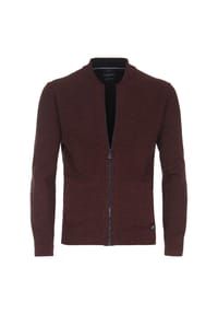 CASAMODA - Strickjacke, Rundhals, Reißverschluss, für Herren - 782 ANTHRAZIT