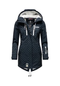 MARIKOO® - Funktionsmantel Zimtzicke - Black Dots