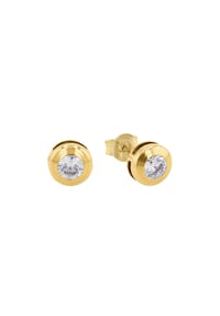 amor - Ohrstecker für Damen, Gold 585, Zirkonia synth. - Gold