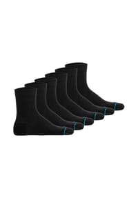 STANCE - Unisex Quartersocken 6er Pack - Icon Quarter, Logo, Basic - Schwarz