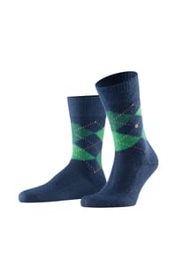 Burlington - Socken "Preston", Argyle-Muster, für Herren - 3014 BLACK-SAHARA