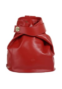 piké - Cityrucksack Echt Leder, Made In Italy - braun