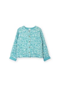 KITE - Damen Harbin Gesteppte Jacke Ocean Bloom Bio-Baumwolle - blau