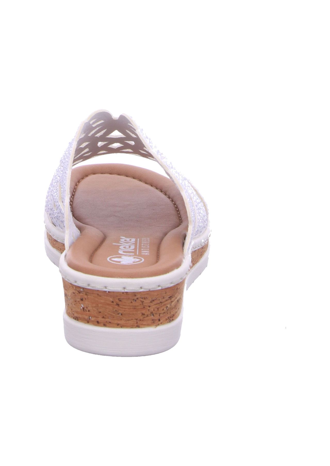 Rieker Damen Pantolette, Weiß, 42