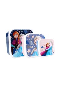 Disney - Frozen II Snackbox – 3-in-1 Brotdose mit Anna & Elsa für Kinder - Mehrfarbig 6 x 12 x 12 cm