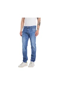REPLAY - Herren Jeans - Hyperflex ANBASS, Stretch Denim, Slim Fit - Blau (Medium Blue)