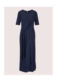 MADELEINE - Halbarm-Kleid mit Taillenband - marine