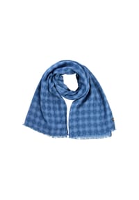 camel active - Schal aus reiner Baumwolle - Indigoblau