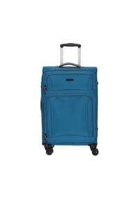 d & n® Travel Line 9204 - Travel Line 9204 - 4-Rollen-Trolley M 66 cm erw. (grau) - blau