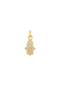 amor - Damen Charm "Hamsa Hand", 925er Sterling Silber - GOLD