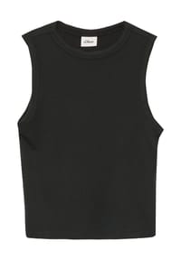 s.Oliver - Top, Rippstruktur, für Kinder - 0100 WHITE