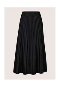 MADELEINE - Jeans-Faltenrock in Midi-Länge - black
