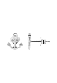 Adelia's - Adelia's Damen Ohrstecker aus rhodiniertem 925 Sterling Silber mit Anker - silber