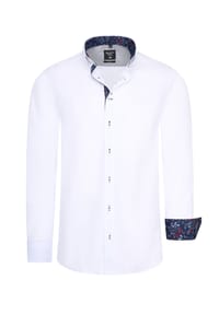 RUSTY NEAL® - Langarmhemd mit filigranen Blumenprints - Grau