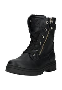 MUSTANG® - Lederimitat/Textil Stiefelette - Schwarz