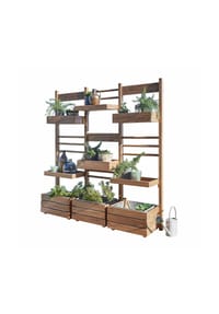 LOBERON - Pflanzregal Lutry braun - 