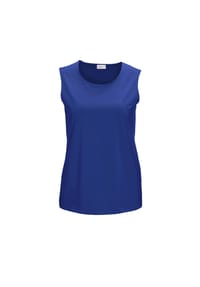 GOLDNER - Kurzgröße:  Gepflegtes Top in formstabiler Ware - bleu