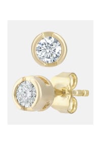 Diamant L'eternel - Ohrringe, mit 0.25 ct Diamant, 375 Gelbgold - gold