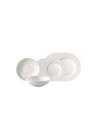 Villeroy & Boch Tafelservice Manufacture Ice 12er Set weiß - MANUFACTURE ICE - weiß