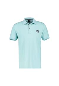 LERROS - Unifarbenes Poloshirt - COASTAL SEA BLUE