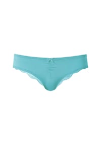 LASCANA - String, Mikrofaser, florale Spitze, für Damen - 1XBLACK