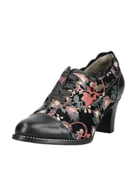 LAURA VITA® - Leder/Textil Pumps - Schwarz Kombi