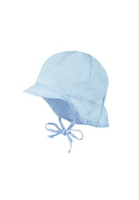 maximo® - GOTS BABY-Schildmütze kurzer Nackenschutz, Waschoptik, Bindeband - dogwood