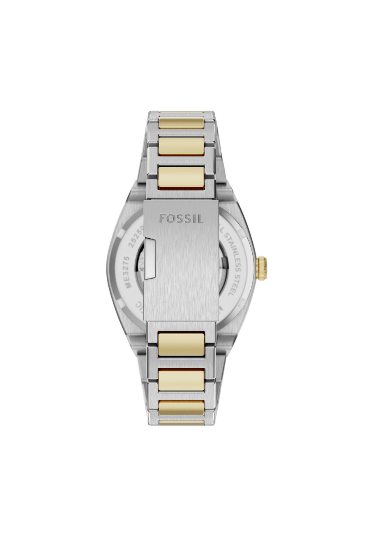 Fossil Herrenuhr Everett Automatikwerk Edelstahl Bicolor, ME3275, Zweifarbig, 99