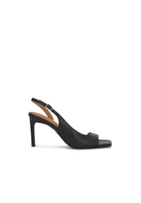 Kazar - Schwarze Slingback-Sandalen mit elegantem Cutout-Schaft - Schwarz